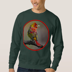 Sudadera Moldura de Tanager de escarlata - Fotografía origi
