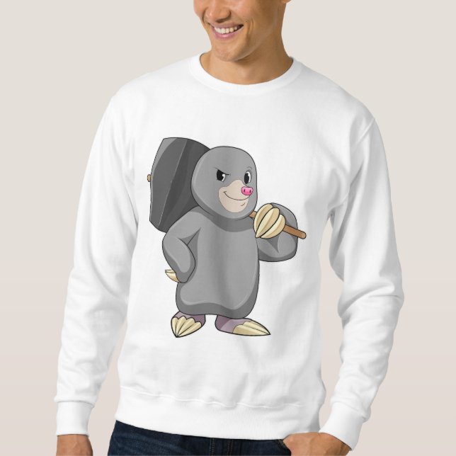 Sudadera Mole como Handyman con martillo (Anverso)