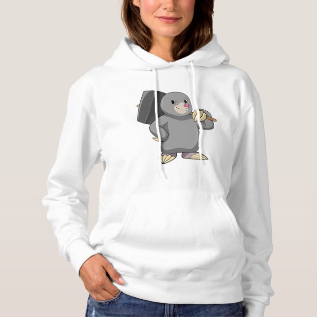 Sudadera Mole como Handyman con martillo (Anverso)