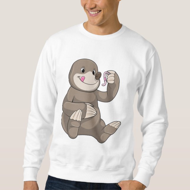 Sudadera Mole con gusano de tierra (Anverso)