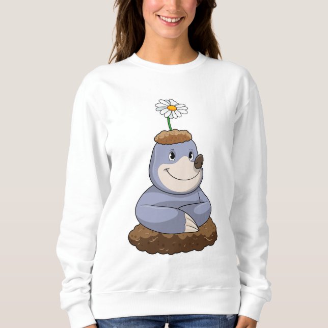 Sudadera Mole con la flor de margarita (Anverso)