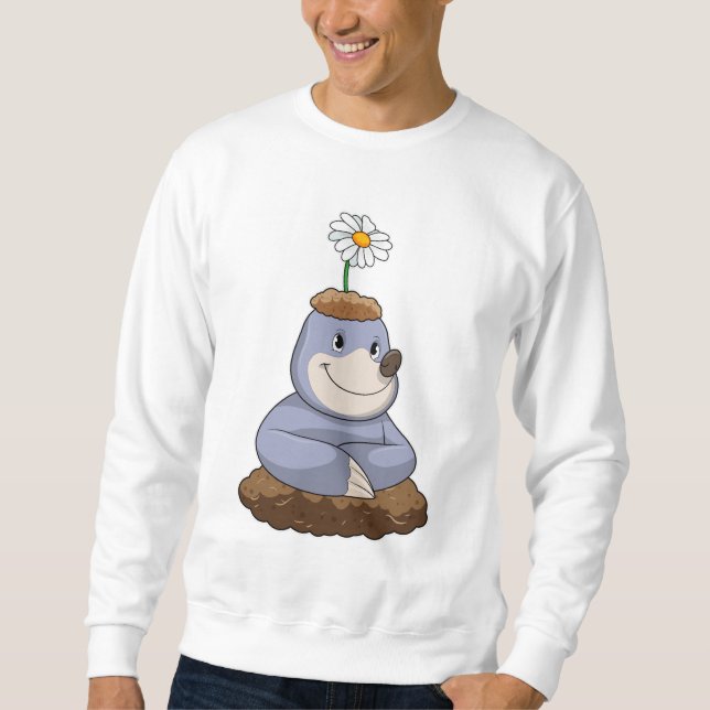 Sudadera Mole con la flor de margarita (Anverso)