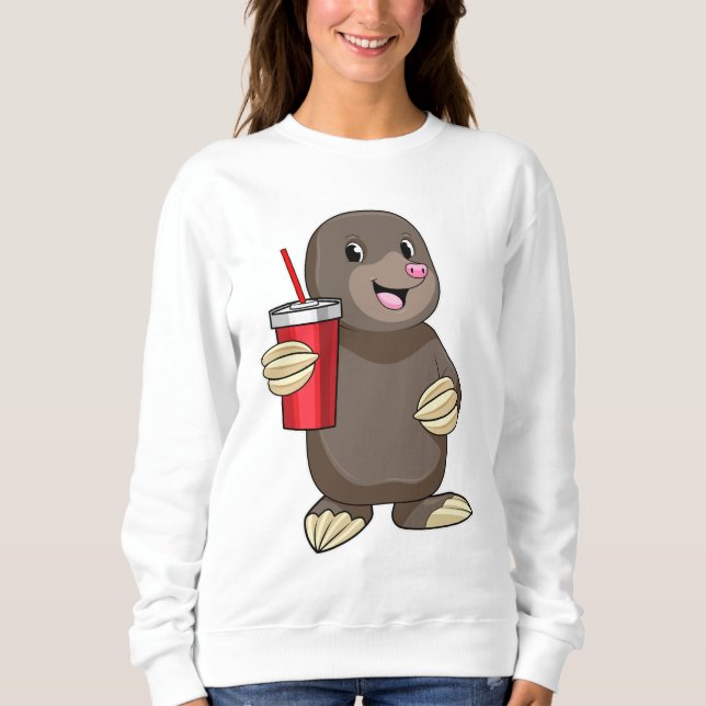 Sudadera Mole con taza para beber (Anverso)