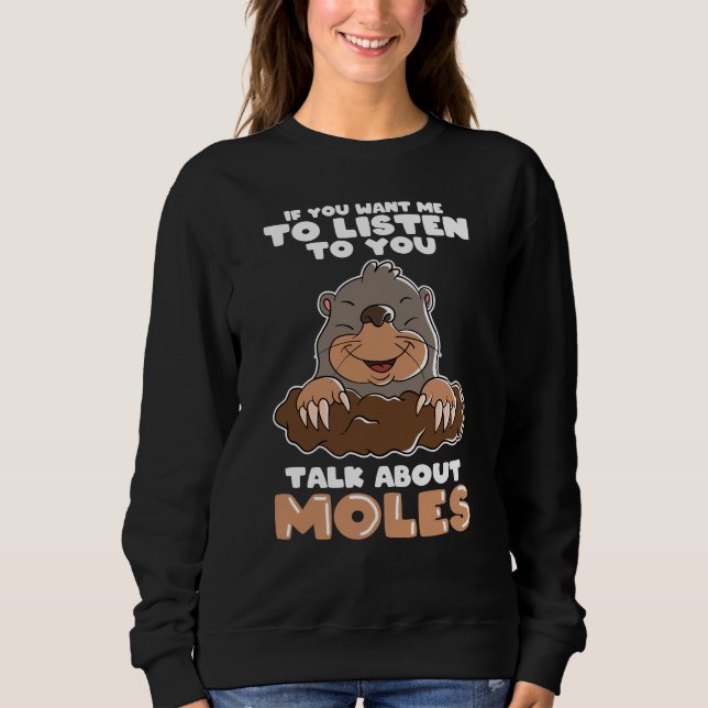 Sudadera Mole Day Funny Mole habla sobre Mole (Anverso)