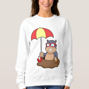 Sudadera Mole en la lluvia con el paraguas