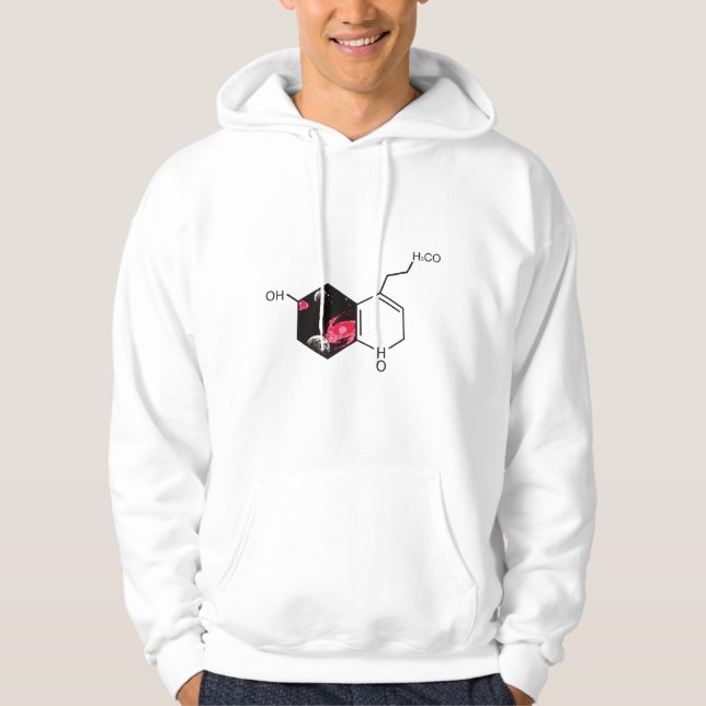 Sudadera Molécula química con visión del espacio ultraterre (Anverso)