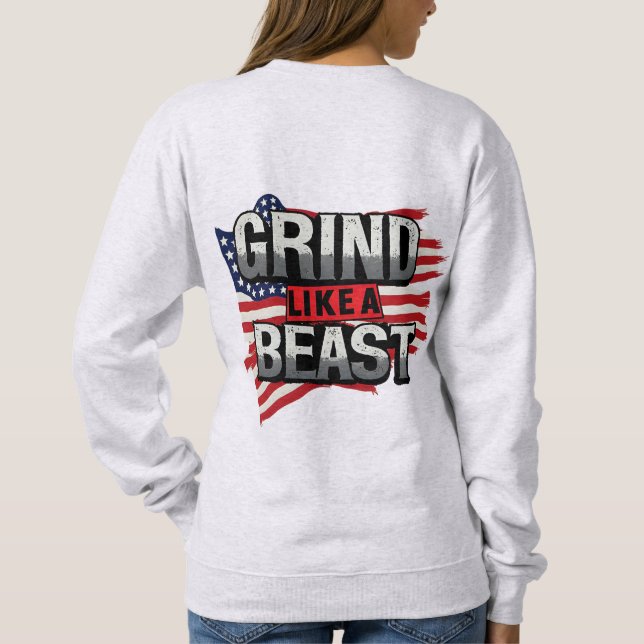 SUDADERA MOLER COMO UNA BESTIA (Reverso)