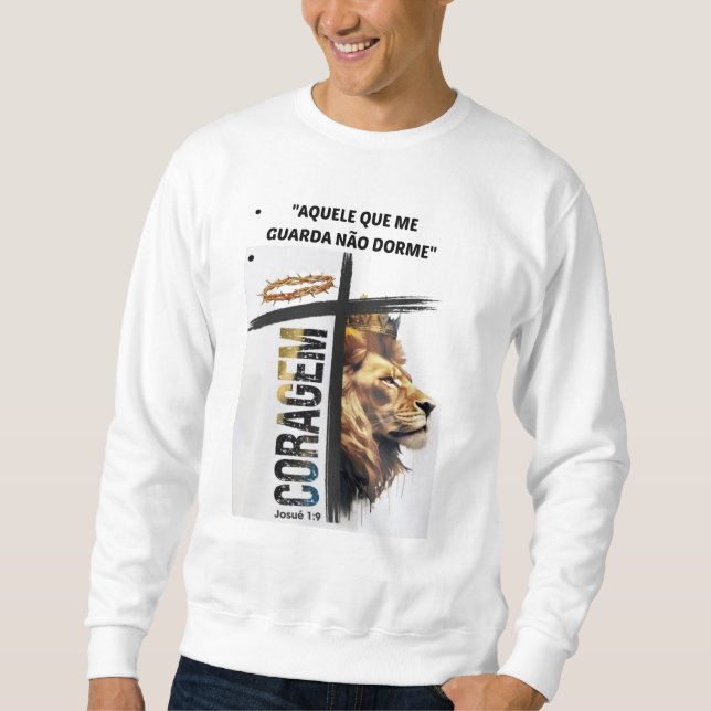 Sudadera Moletom  "Aquele que me guarda não dorme" (Anverso)