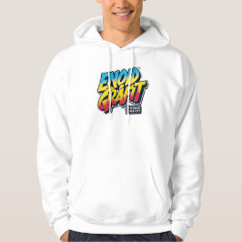 Sudadera Moletom branco ENNOID GRÁFITT logo colorido