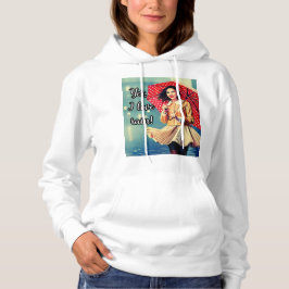 Sudadera Moletom Feminino com Capuz "Yes, i love rain!"
