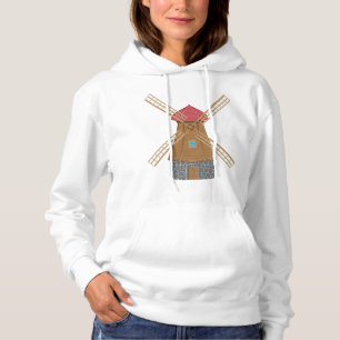 Sudadera Molino de viento de madera rústico tradicional