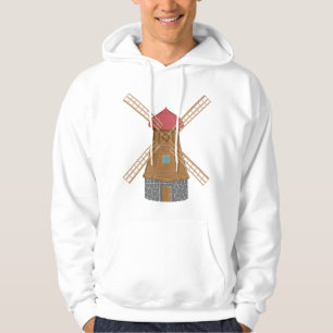 Sudadera Molino de viento de madera tradicional rústico