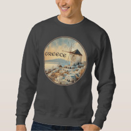 Sudadera Molinos de viento de Mykonos en Grecia