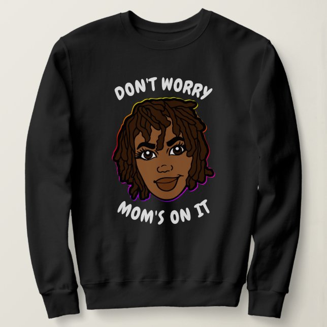 Sudadera MOM afroamericano (Anverso del diseño)