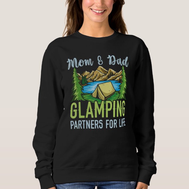 Sudadera Mom And Dad Glamping Partners For Life Glamper 1 (Anverso)