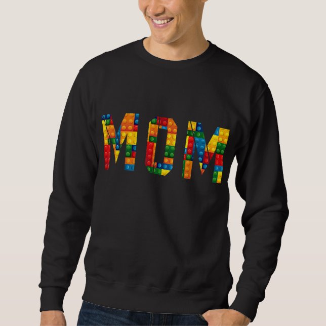 Sudadera Mom Brick Builder Funny Blocks Master Builder (Anverso)