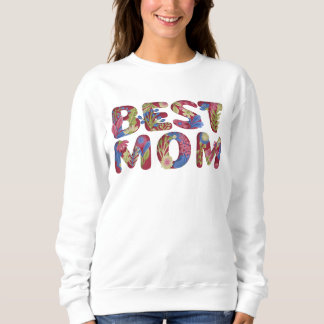 Sudadera Mom Floral Lettering Design