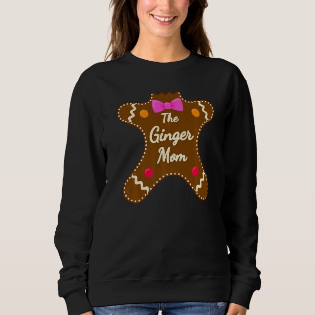 Sudadera Mom Ginger Gingerbread Family Matching Christmas C (Anverso)