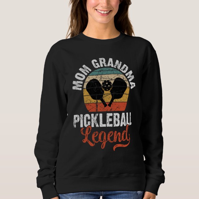 Sudadera Mom Grandma Pickleball Legend Retro Vintage Mother (Anverso)