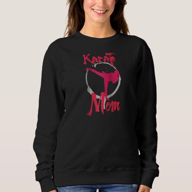 Sudadera Mom Karate Raglan (Anverso)