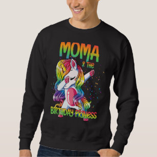Sudadera Moma De La Princesa De Cumpleaños Dabbing Unicorn