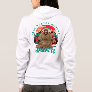 Sudadera Momento del Maestro Zen Bigfoot Arte Retro de Medi