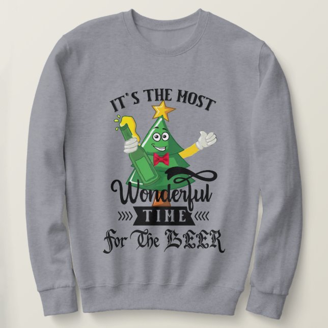 Sudadera Momento divertido y maravilloso para los Navidades (Anverso del diseño)