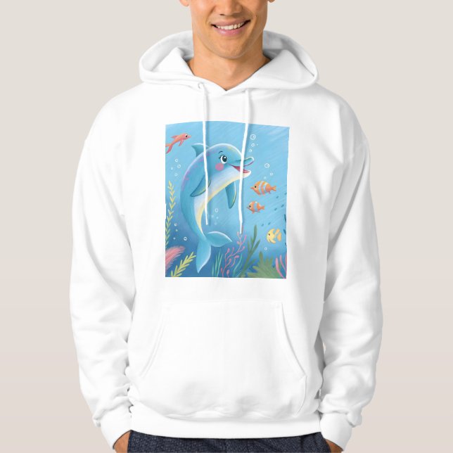 Sudadera Momentos alegres de delfines (Anverso)