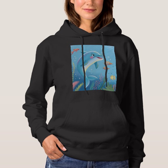 Sudadera Momentos de delfín alegres (Anverso)