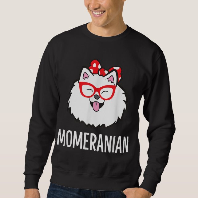 Sudadera Momerania Funny Pomeranian Mom Cute Mascota Pomera (Anverso)
