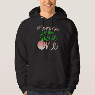 Sudadera Momma Del Cumpleaños Un Peach Primera Fruta De Ver