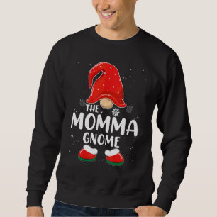 Sudadera Momma Gnome Buffalo Plaid Familia Combinada Navida