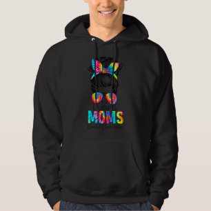 Sudadera Moms Extrañas Construir Carácter Tie Dye Messy Bun