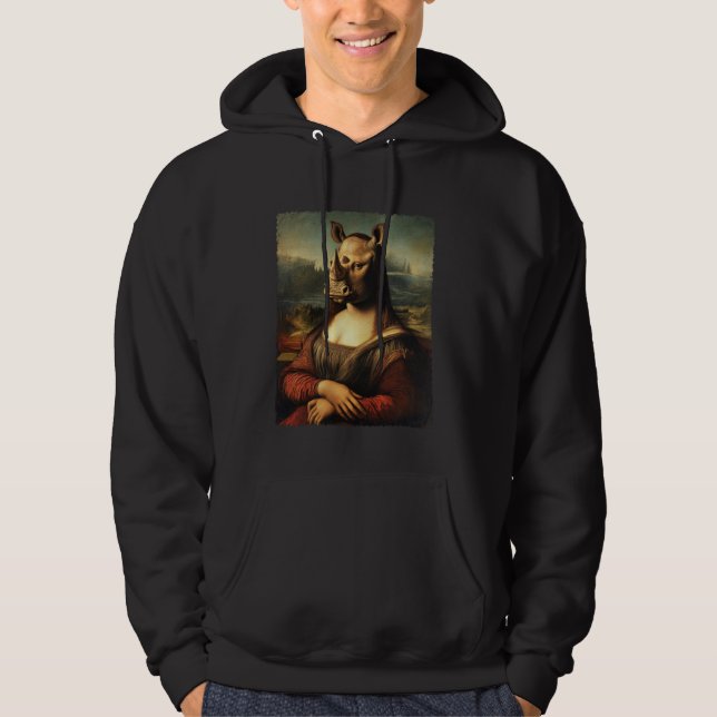 Sudadera Mona Lisa Rhinocero (Anverso)