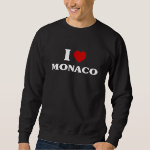 Sudadera Mónaco Me Encanta Recuerdo de Mónaco Amo Mónaco