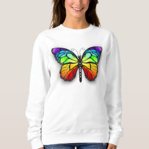 Sudadera Monarca de mariposa arcoiris