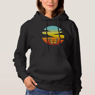 Sudadera Monarca mariposa retro vintage 60s 70s Insect Wom