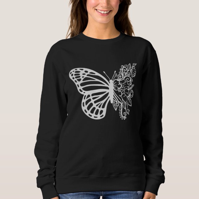 Sudadera Monarch Butterfly Flower Insect Collector Entomolo (Anverso)
