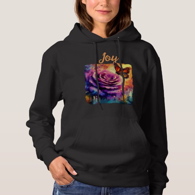 Sudadera Monarch Butterfly Rosa Purple Naranja Sunset (Anverso)