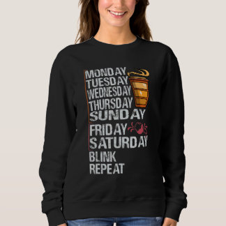 Sudadera Monday Coffee Friday Wine     Week   Party Jokes