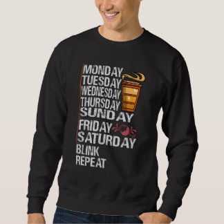 Sudadera Monday Coffee Friday Wine     Week   Party Jokes