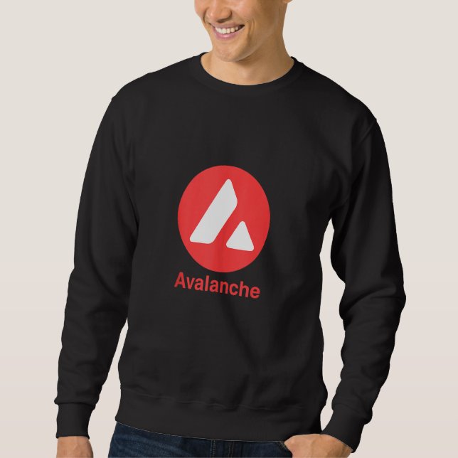 Sudadera Moneda de Avalanche Criptodivisa Avax Crypto (Anverso)