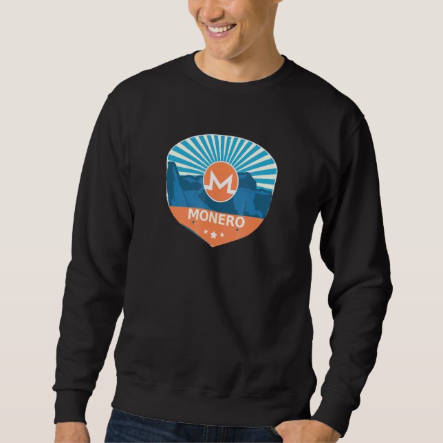 Sudadera Moneda De La Montaña Monero Xmr Sunset Crypto (Anverso)