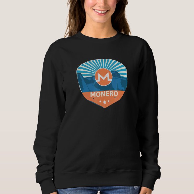 Sudadera Moneda De La Montaña Monero Xmr Sunset Crypto (Anverso)