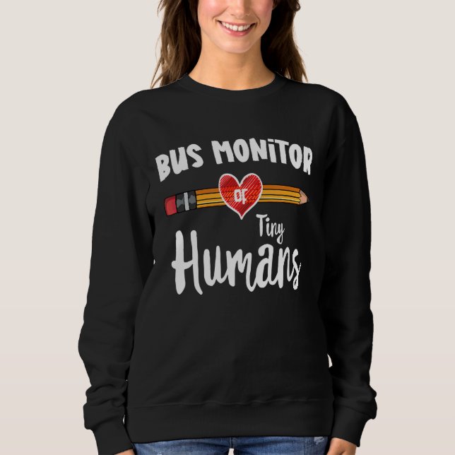 Sudadera Monitor De Autobús De Pequeños Humans Team Monitor (Anverso)