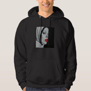 Sudadera monja rebelde con lápiz labial, monja rebelde