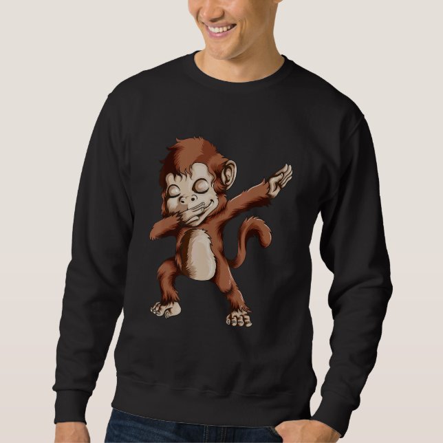 Sudadera Monkey Fan Monkey  Monkey Dabbing Kids (Anverso)
