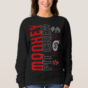 Sudadera Monkey Pit Crew Car Carreras Race Driver Racecar R