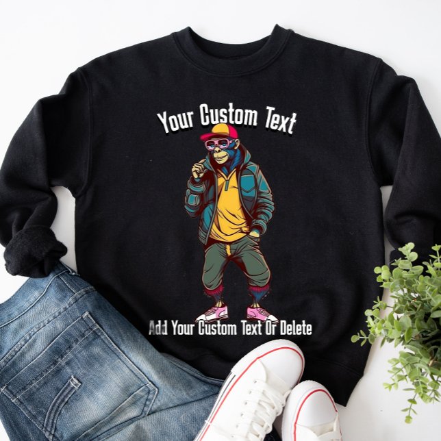 Sudadera Mono Animal Divertido y con Estilo de Moda (Subido por el creador)