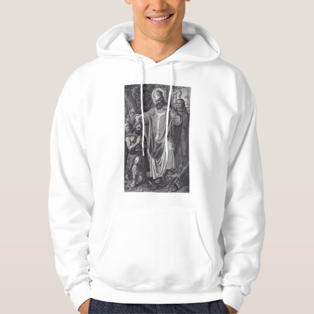 Sudadera Mono benedictino inglés de Saint Boniface (Anverso)